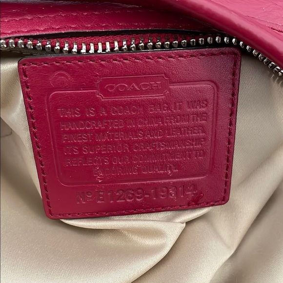 Coach Cherry Woven Shoulder Bag - Picture 12 of 15